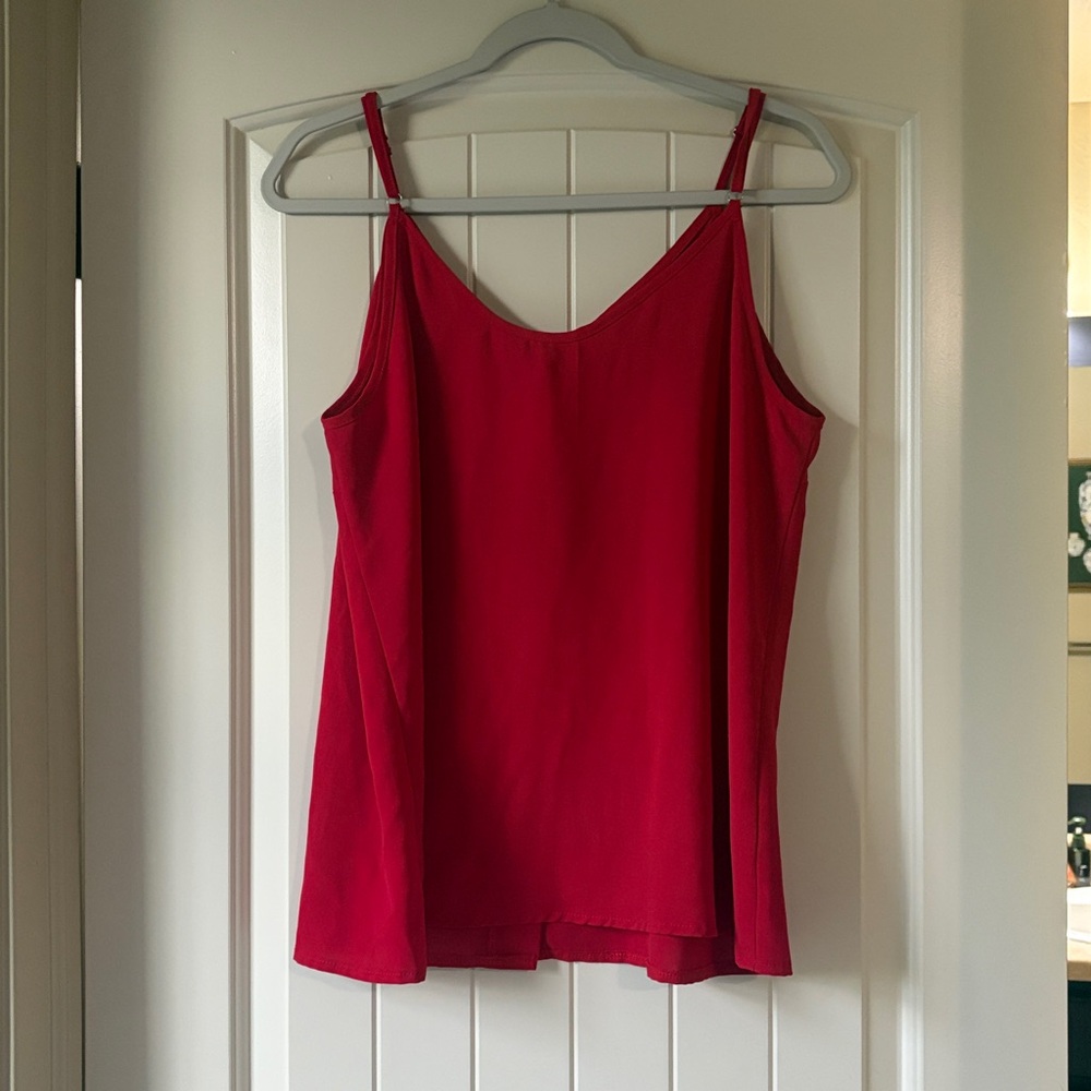 Red Button Tank Top - Picture 3 of 4